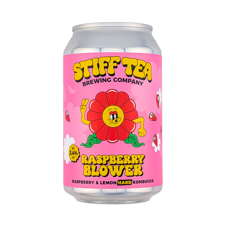 Raspberry Blower, Raspberry & Lemon Hard Kombucha, 3.4% ABV